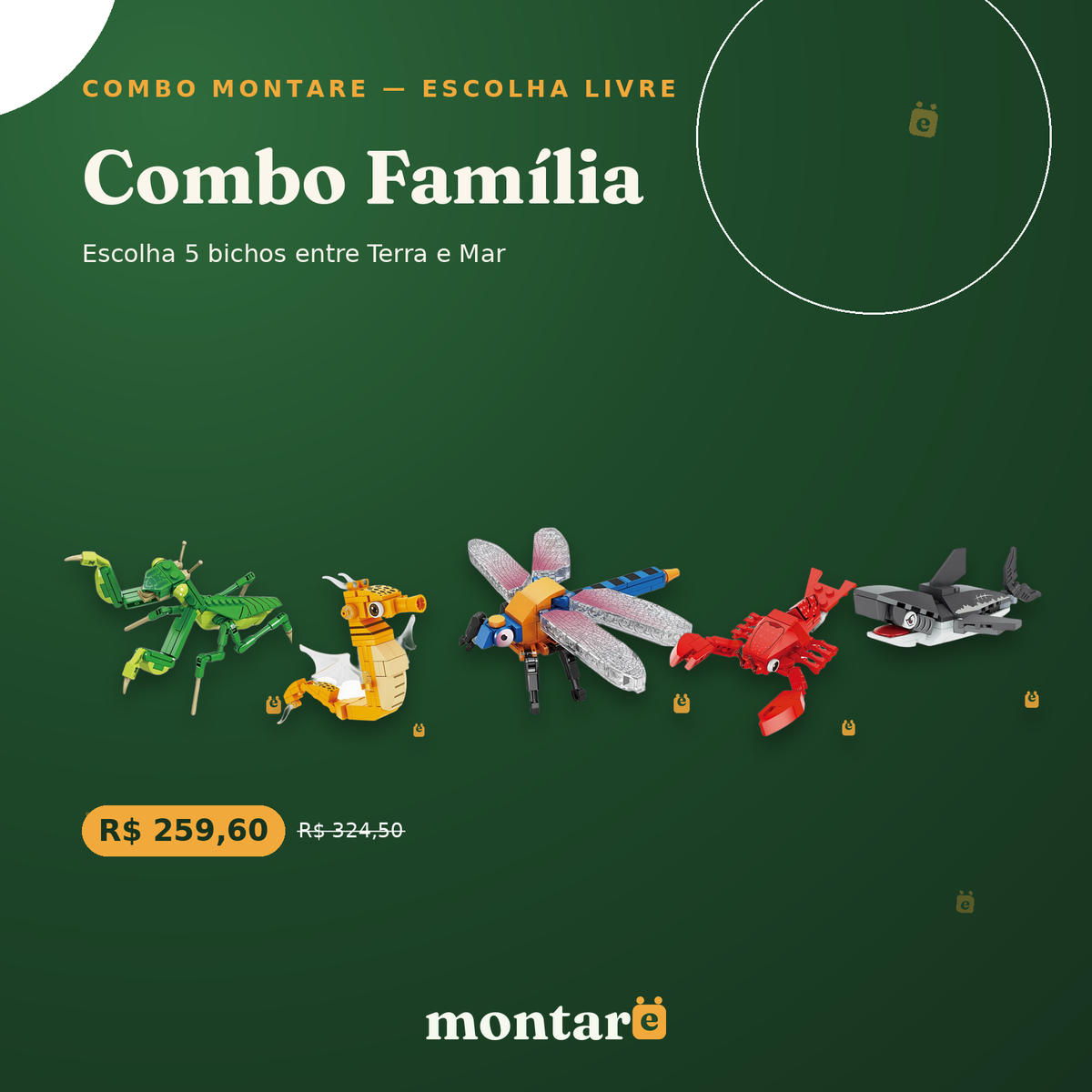 Combo Família — Escolha 5 Bichos